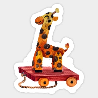Giraffe Hand Painted Sticker